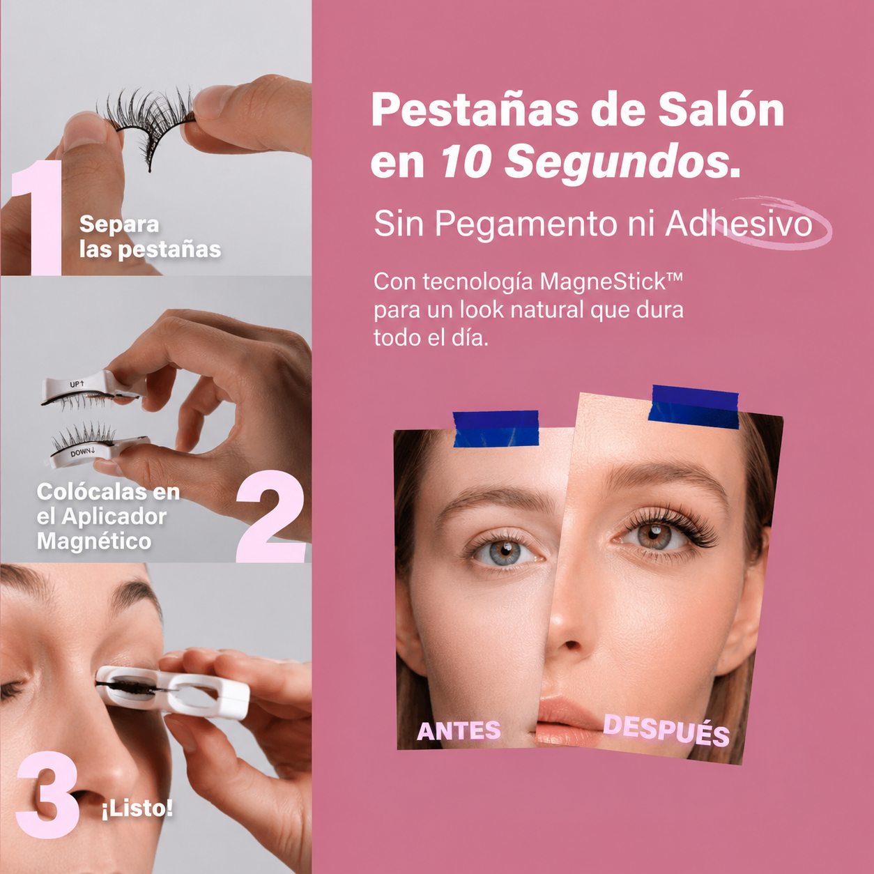 Pestañas magneticas