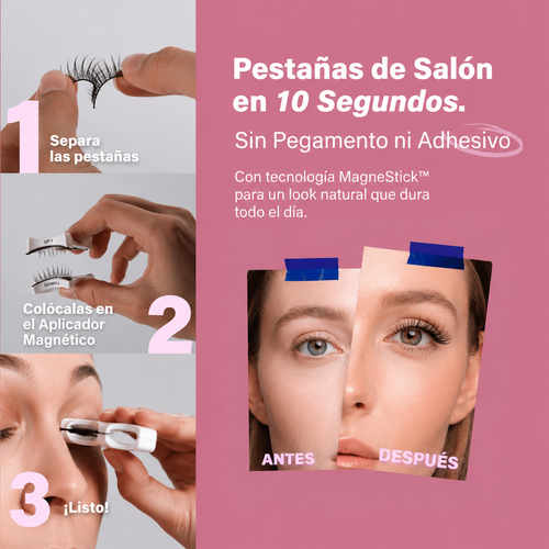 Pestañas magneticas